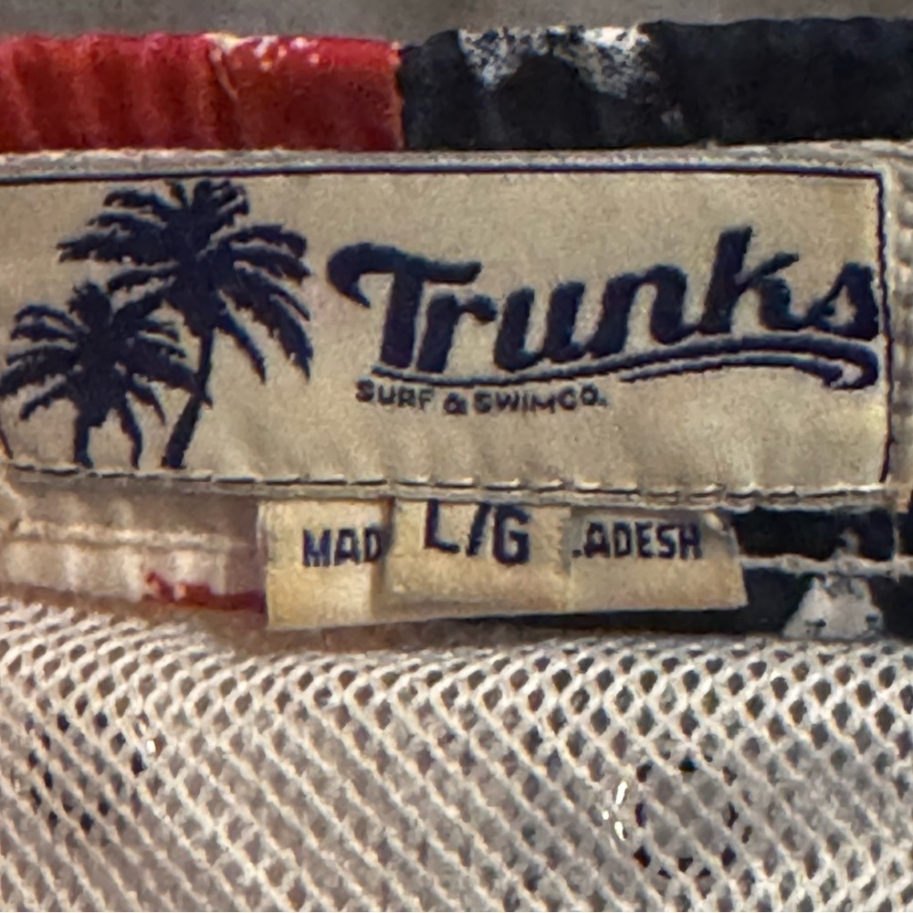 Vintage American Flag Board Shorts USA Swim Trunks L Fits XL - Picture 4 of 8
